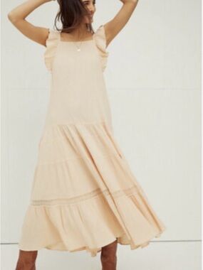 Free People Endless Summer Caught in Motion Tiered Maxi Dress Sz XS